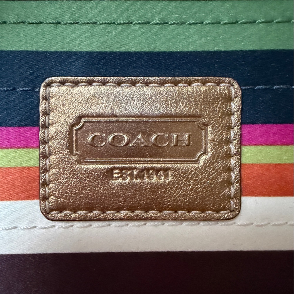 RARE Coach Legacy stripe agenda planner notebook cover NO PEN - Picture 4 of 9